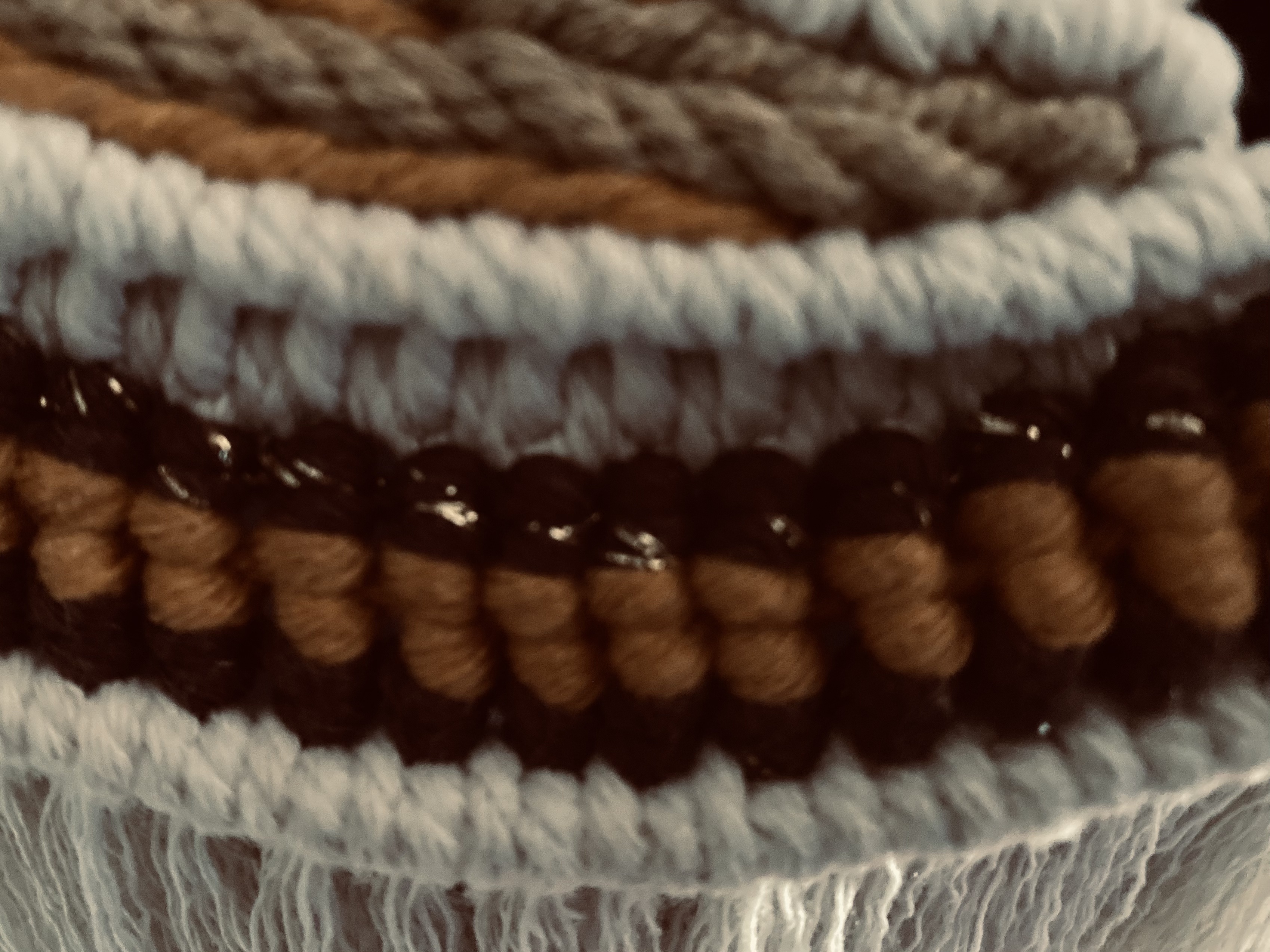 handgefertigte Upcycling Makramee-Stehlampe – Bild 12