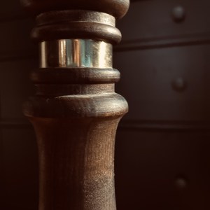 handgefertigte Upcycling Makramee-Stehlampe – Bild 13