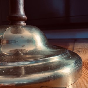 handgefertigte Upcycling Makramee-Stehlampe – Bild 14