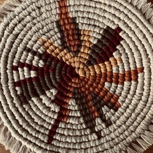 handgeknüpfte Makramee-Untersetzer in verschiedenen Größen – Bild 10