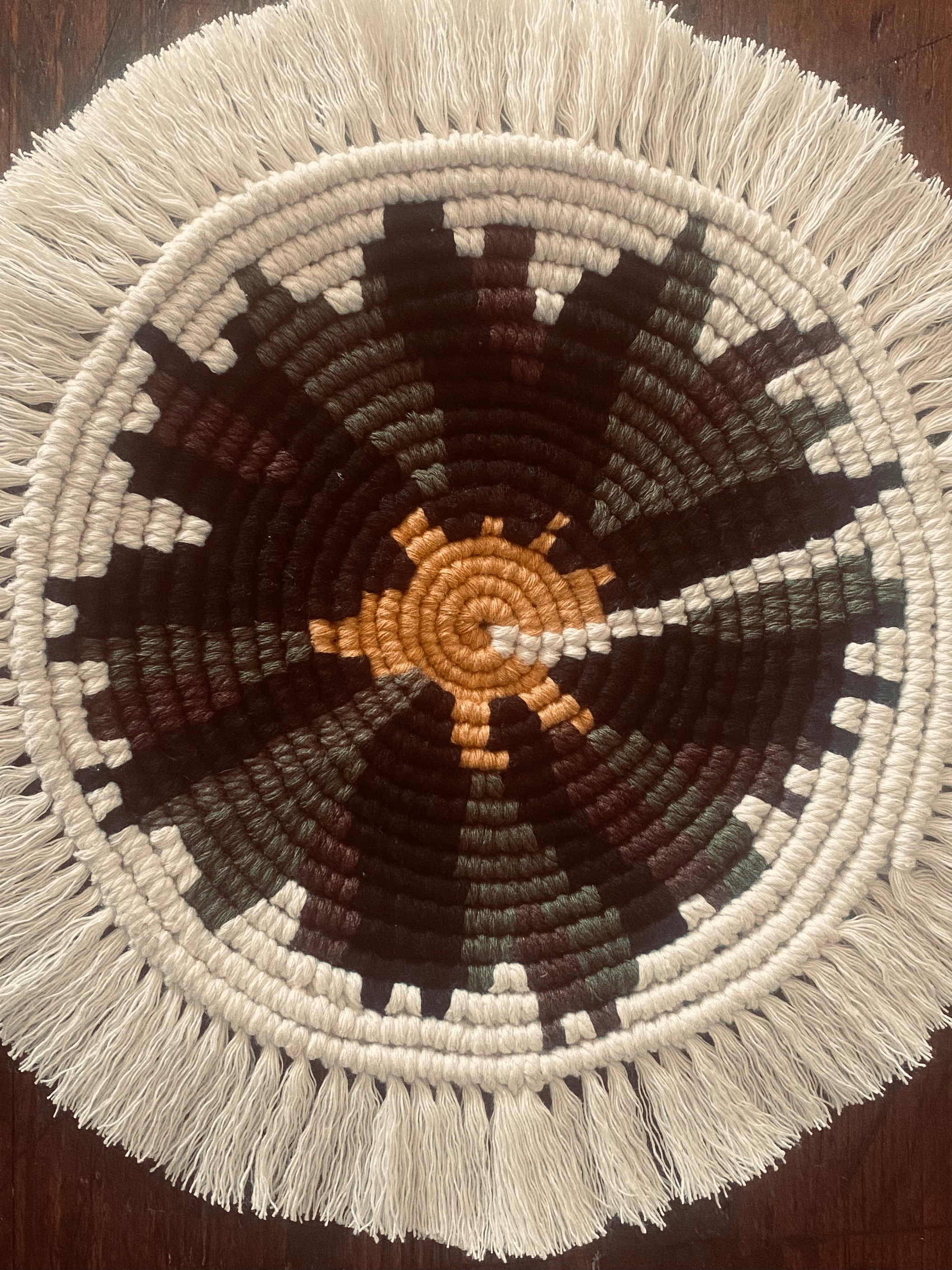 handgeknüpfte Makramee-Untersetzer in verschiedenen Größen – Bild 6