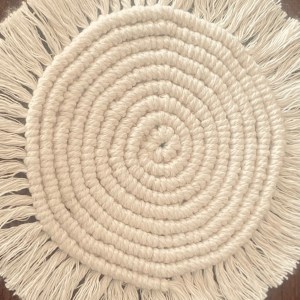 handgeknüpfte Makramee-Untersetzer in verschiedenen Größen – Bild 13