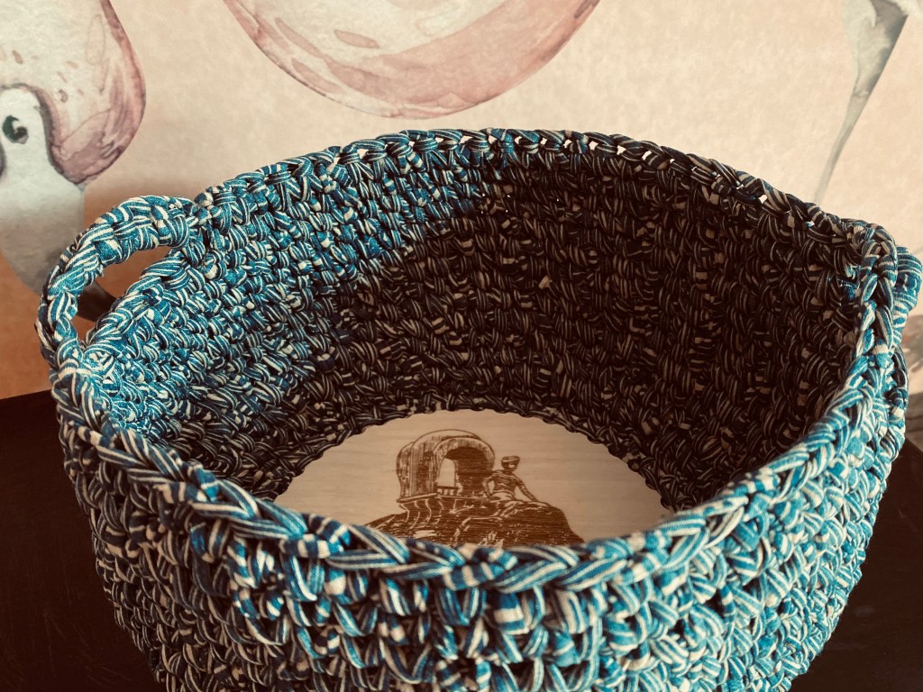 handgemachte Häkelkörbe Boho | gelaserte Holzböden
