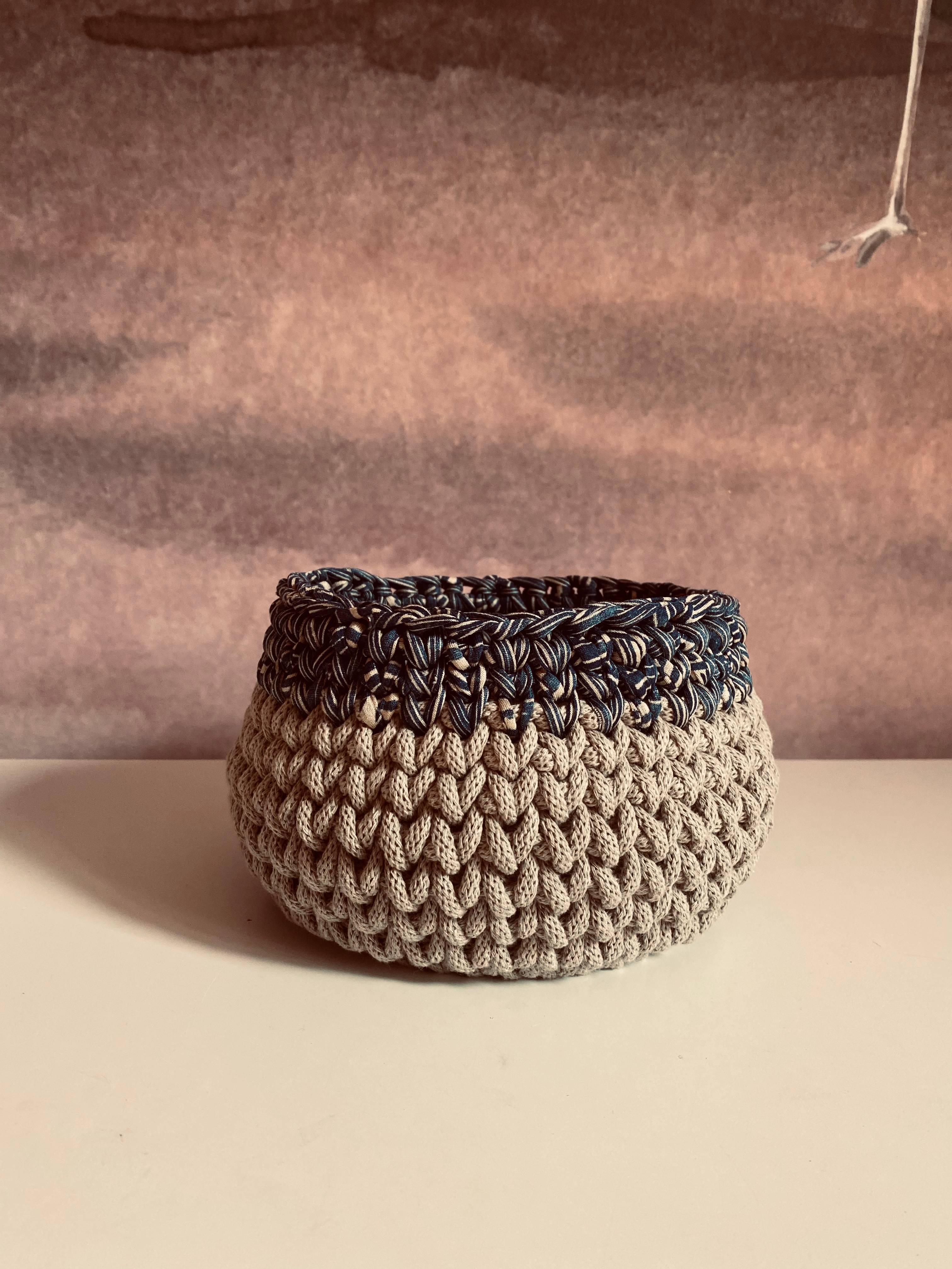 handgemachte Häkelkörbe Boho | gelaserte Holzböden – Bild 15