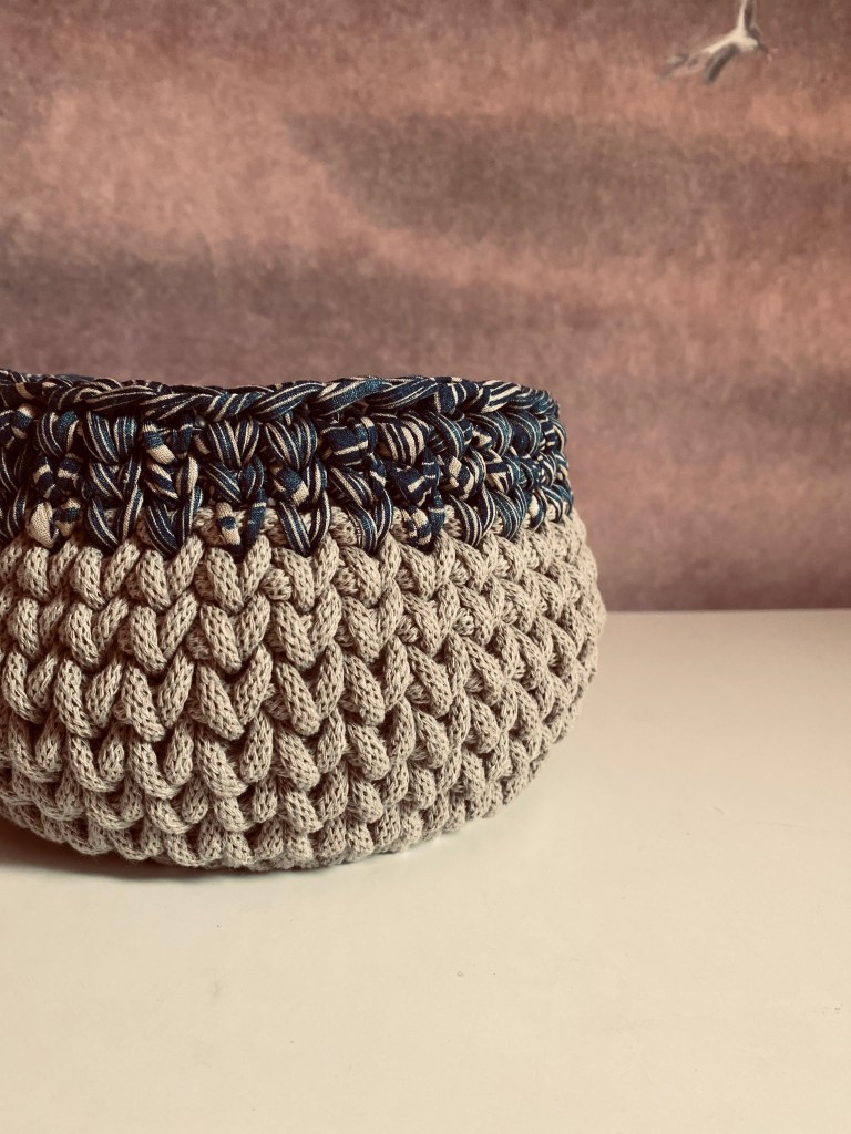 handgemachte Häkelkörbe Boho | gelaserte Holzböden