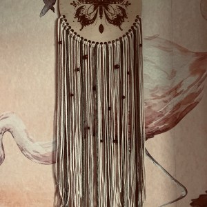 handgemachter Traumfänger | Mandala-Schmetterling – Bild 5
