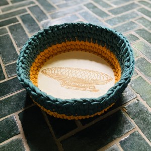 handgemachte Häkelkörbe Boho | gelaserte Holzböden – Bild 7