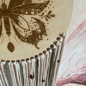 handgemachter Traumfänger | Mandala-Schmetterling – Bild 8