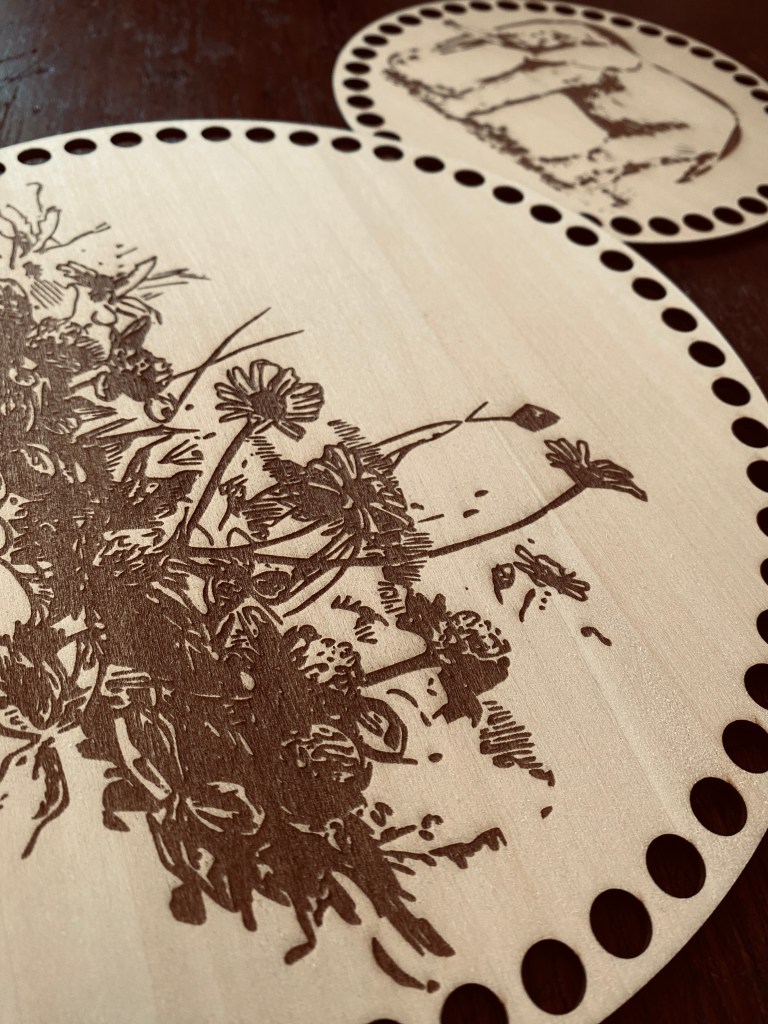Häkelböden | Lindensperrholz | mit Gravur