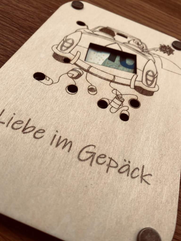 Hochzeit | Geschenkkarte mit Sichtfenster