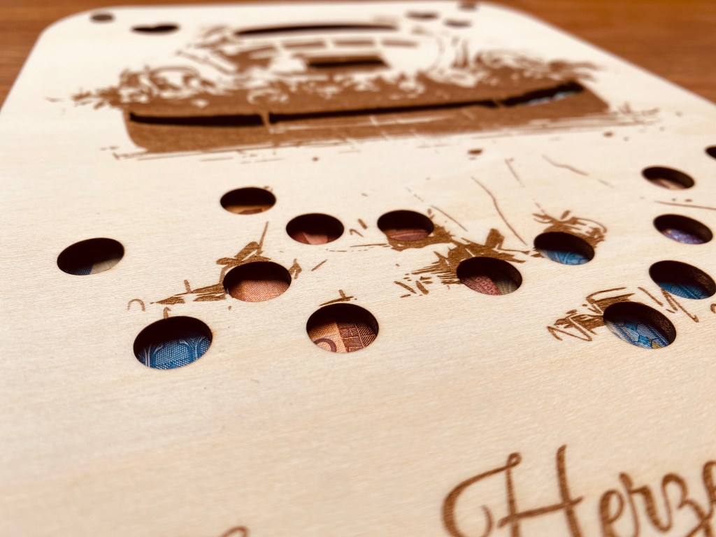 Hochzeit | XXL Geschenkkarte mit Sichtfenster