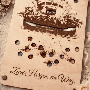 Hochzeit | XXL Geschenkkarte mit Sichtfenster