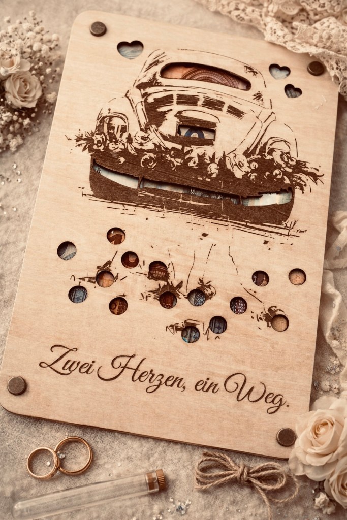 Hochzeit | XXL Geschenkkarte mit Sichtfenster