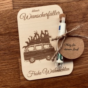 handgelaserte Geschenkkarte | Geldkarte | Geldgeschenk – Bild 3