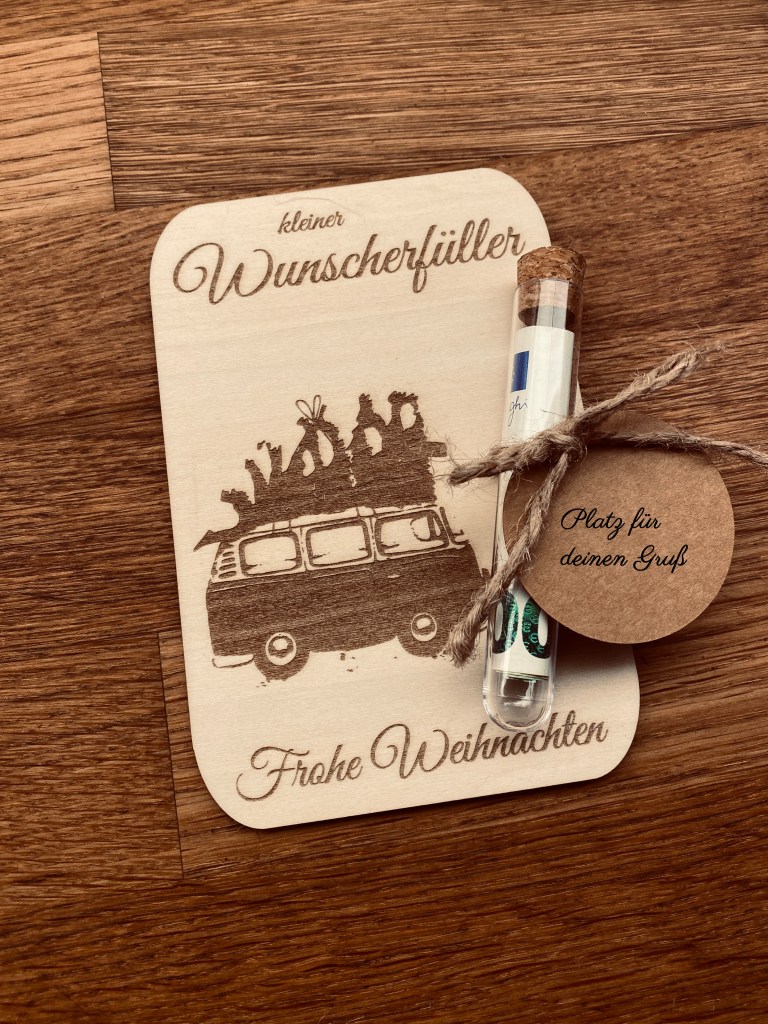 handgelaserte Geschenkkarte | Geldkarte | Geldgeschenk