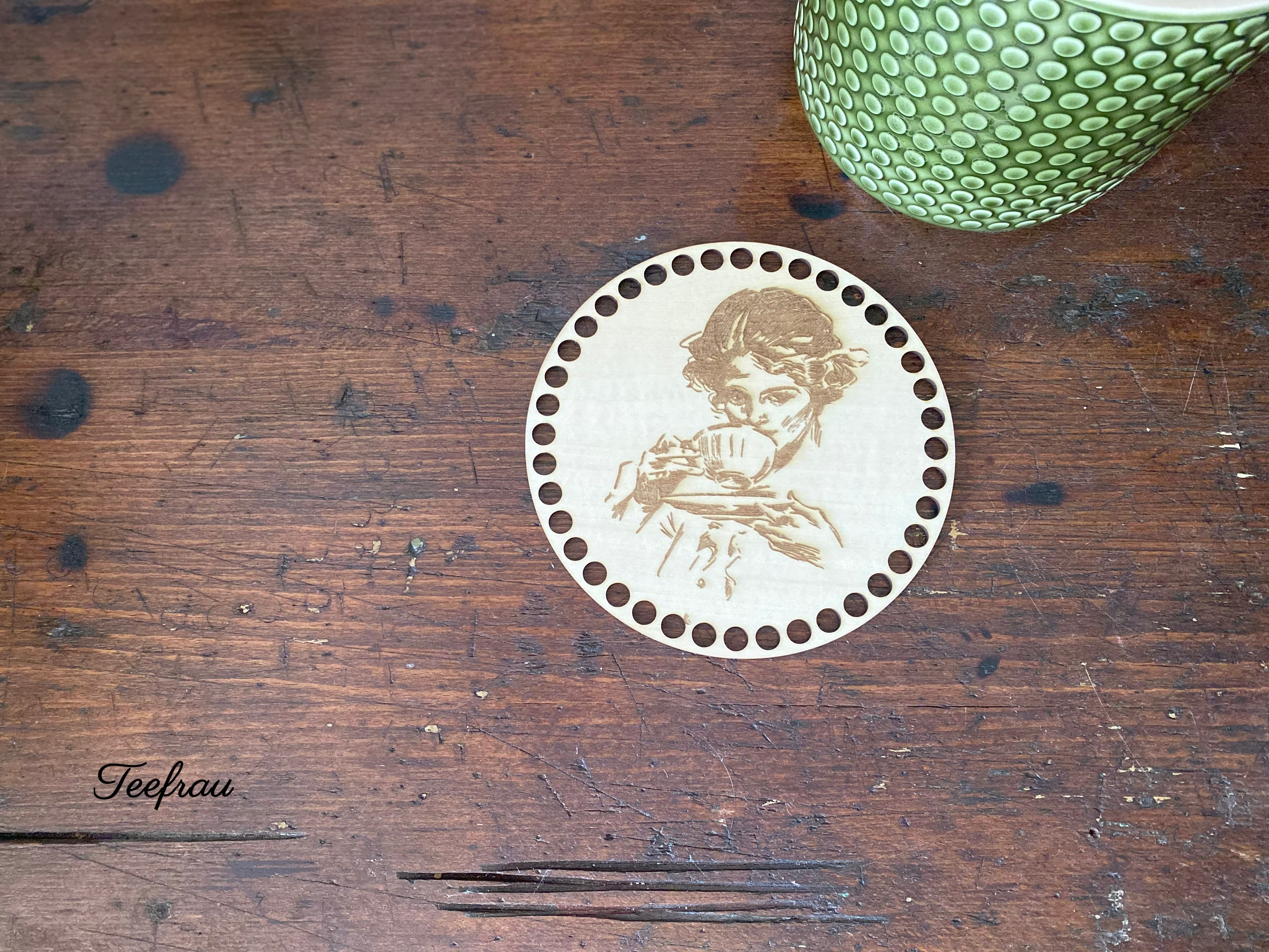 Häkelböden | Lindensperrholz | mit Gravur – Bild 50