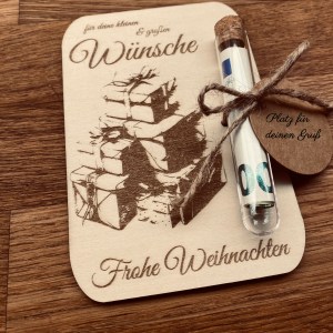 handgelaserte Geschenkkarte | Geldkarte | Geldgeschenk – Bild 7