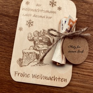 handgelaserte Geschenkkarte | Geldkarte | Geldgeschenk – Bild 8