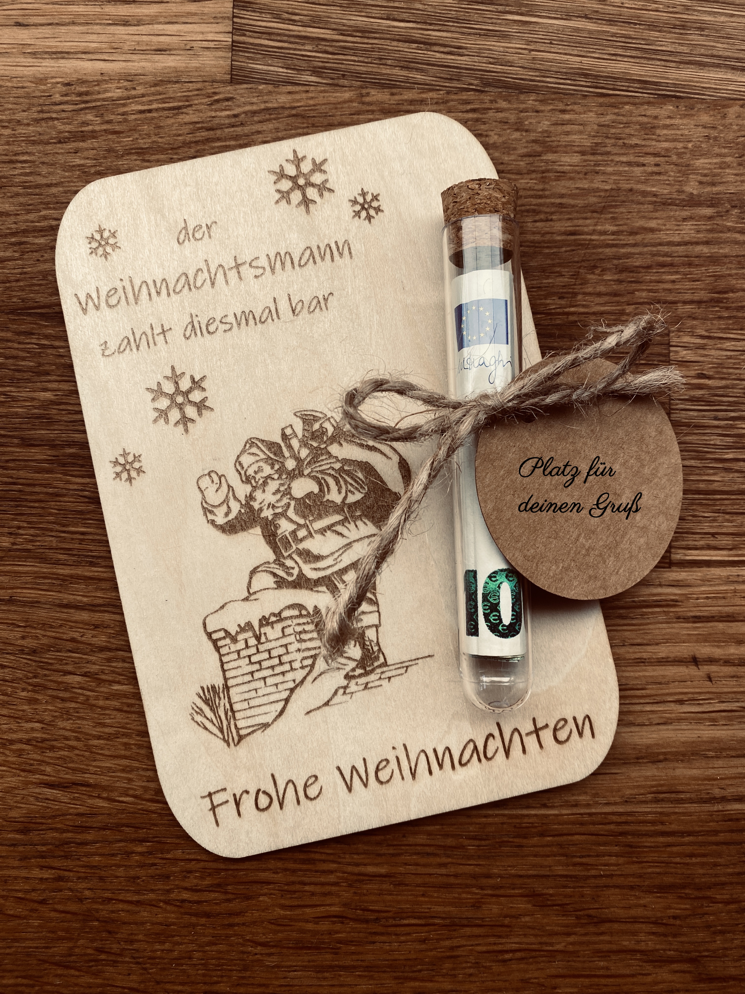 handgelaserte Geschenkkarte | Geldkarte | Geldgeschenk – Bild 9