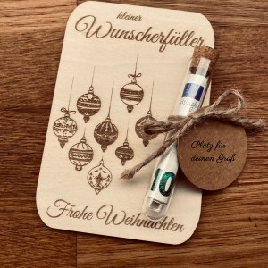 handgelaserte Geschenkkarte | Geldkarte | Geldgeschenk – Bild 14