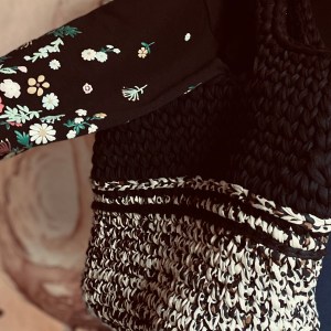 handgehäkelte XXL-Handtasche | Shopper im Leo-Look – Bild 7