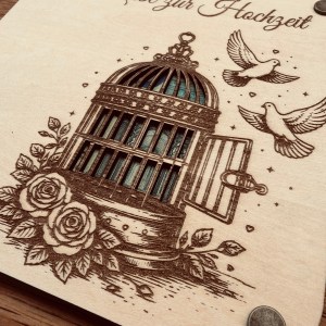 Hochzeit | Geschenkkarte mit Sichtfenster – Bild 2