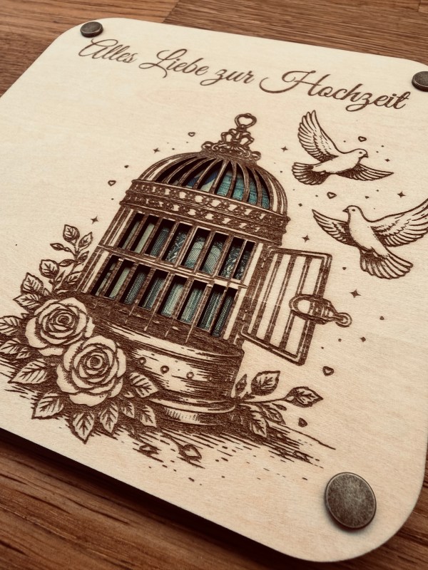 Hochzeit | Geschenkkarte mit Sichtfenster