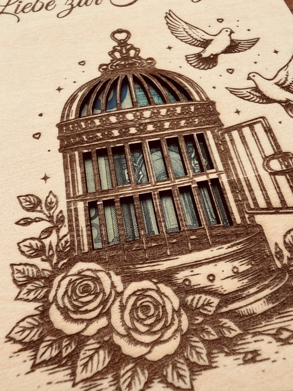 Hochzeit | Geschenkkarte mit Sichtfenster