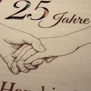 Jubiläum Hochzeit | Silberhochzeit | Goldene Hochzeit | XXL Geschenkkarte mit Sichtfenster – Bild 3