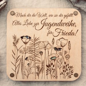 Jugendweihe | Geschenkkarte mit Sichtfenster | personalisierbar – Bild 9