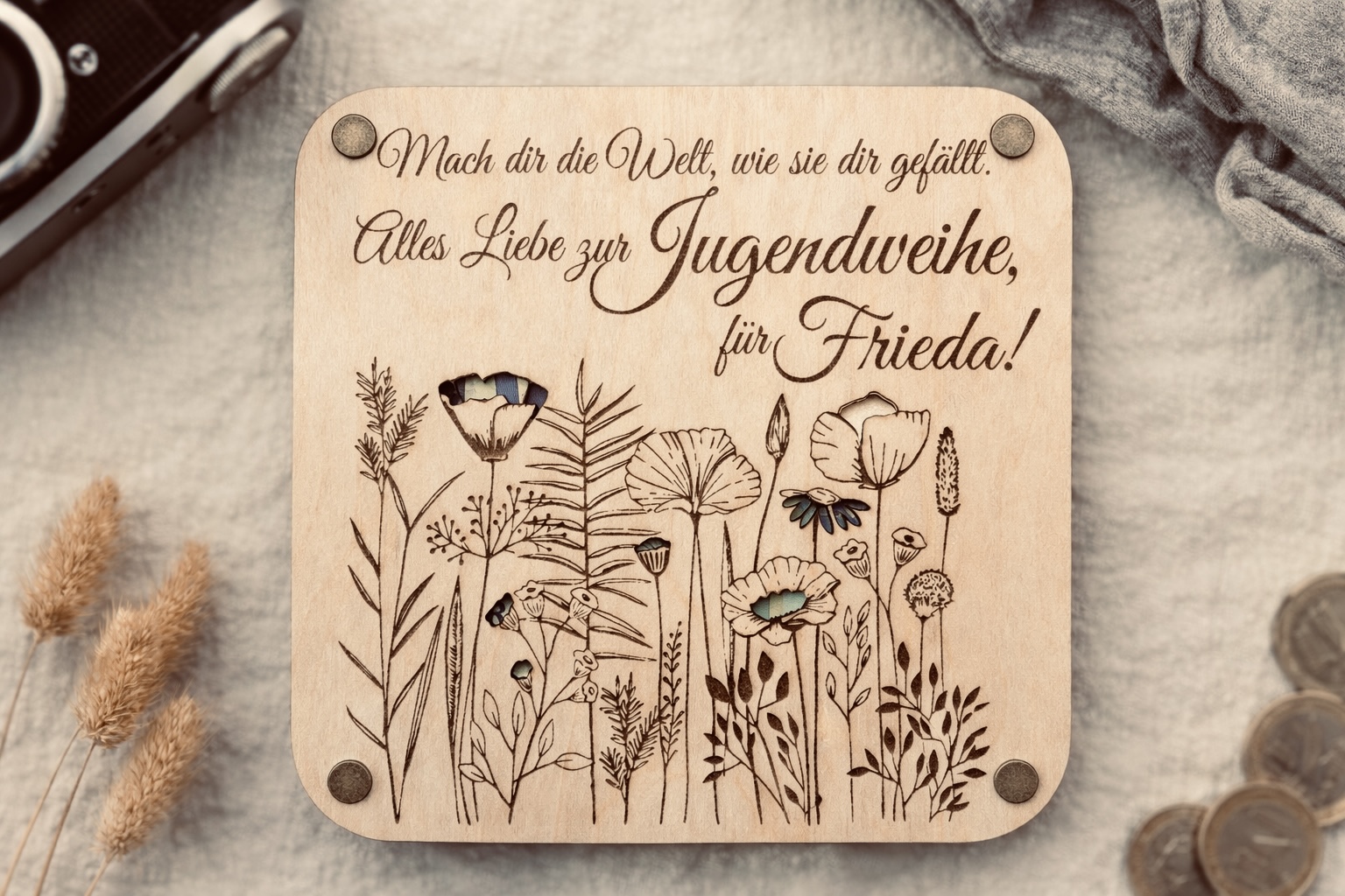 Jugendweihe | Geschenkkarte mit Sichtfenster | personalisierbar – Bild 9