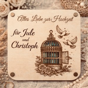 Hochzeit | Geschenkkarte mit Sichtfenster