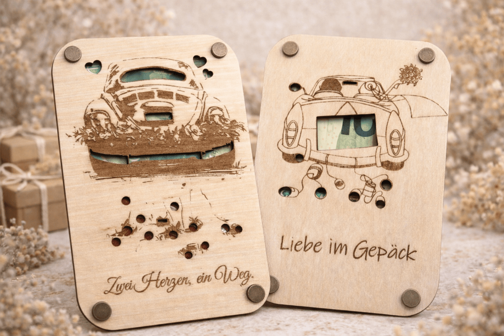 Hochzeit | Geschenkkarte mit Sichtfenster