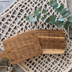 Lernbrettchen Rechnen | Massivholz mit Griff | personalisierbar