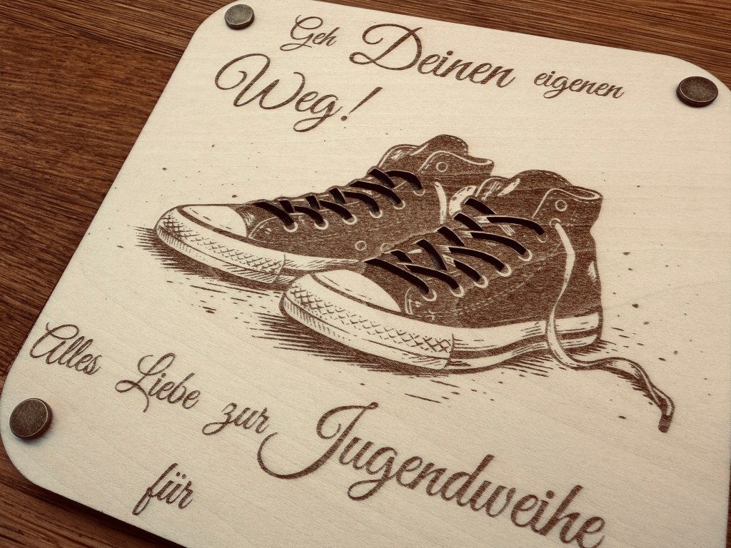Jugendweihe | Geschenkkarte mit Sichtfenster | personalisierbar