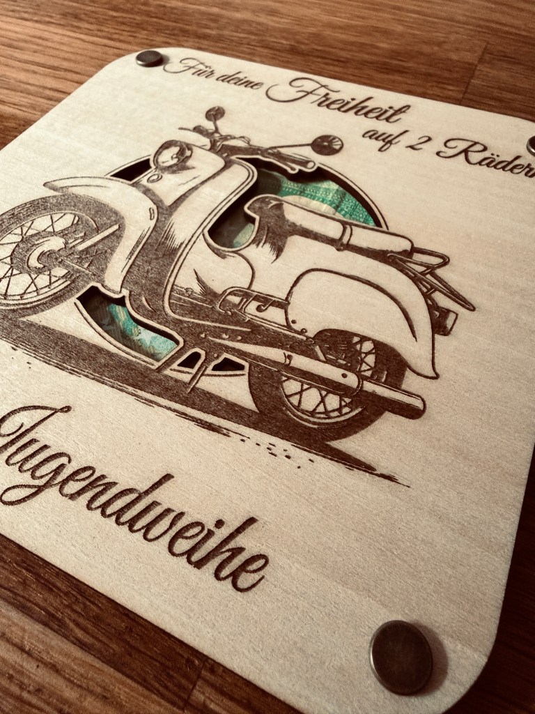 Jugendweihe | Geschenkkarte mit Sichtfenster | personalisierbar