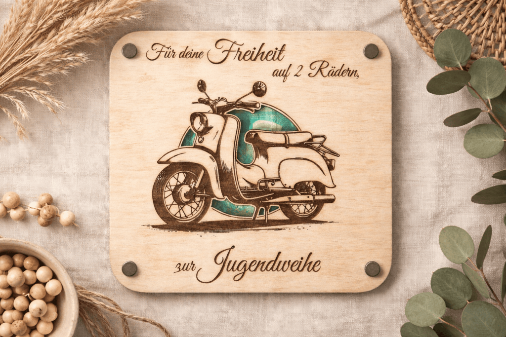 Jugendweihe | Geschenkkarte mit Sichtfenster | personalisierbar