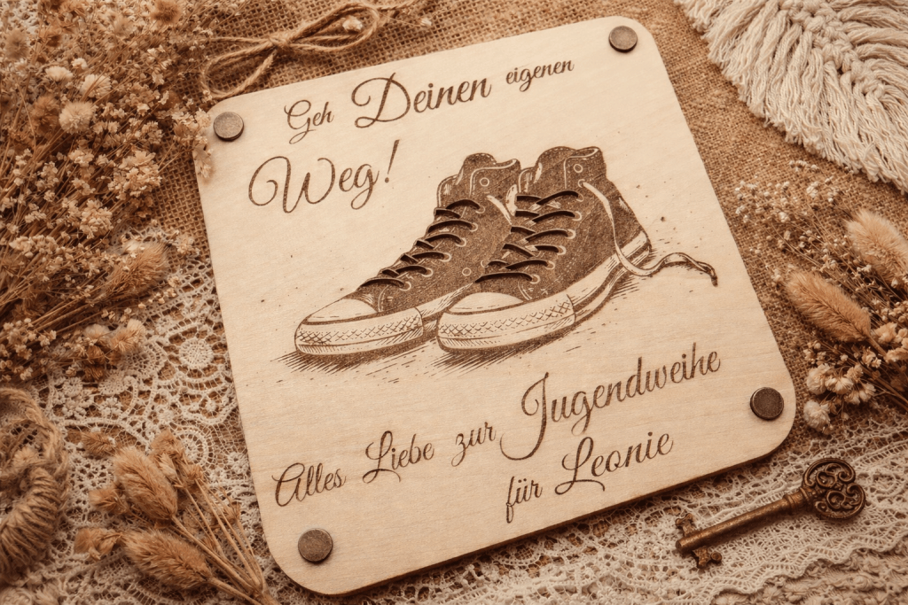 Jugendweihe | Geschenkkarte mit Sichtfenster | personalisierbar