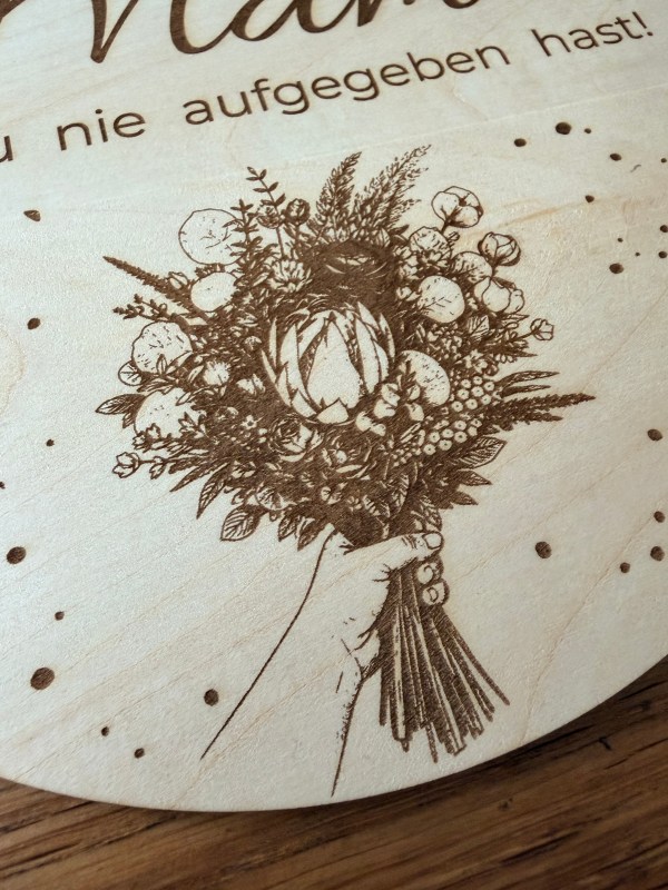 Danke Mama Holzschild | liebevolles Geschenk von Kindern oder Papa