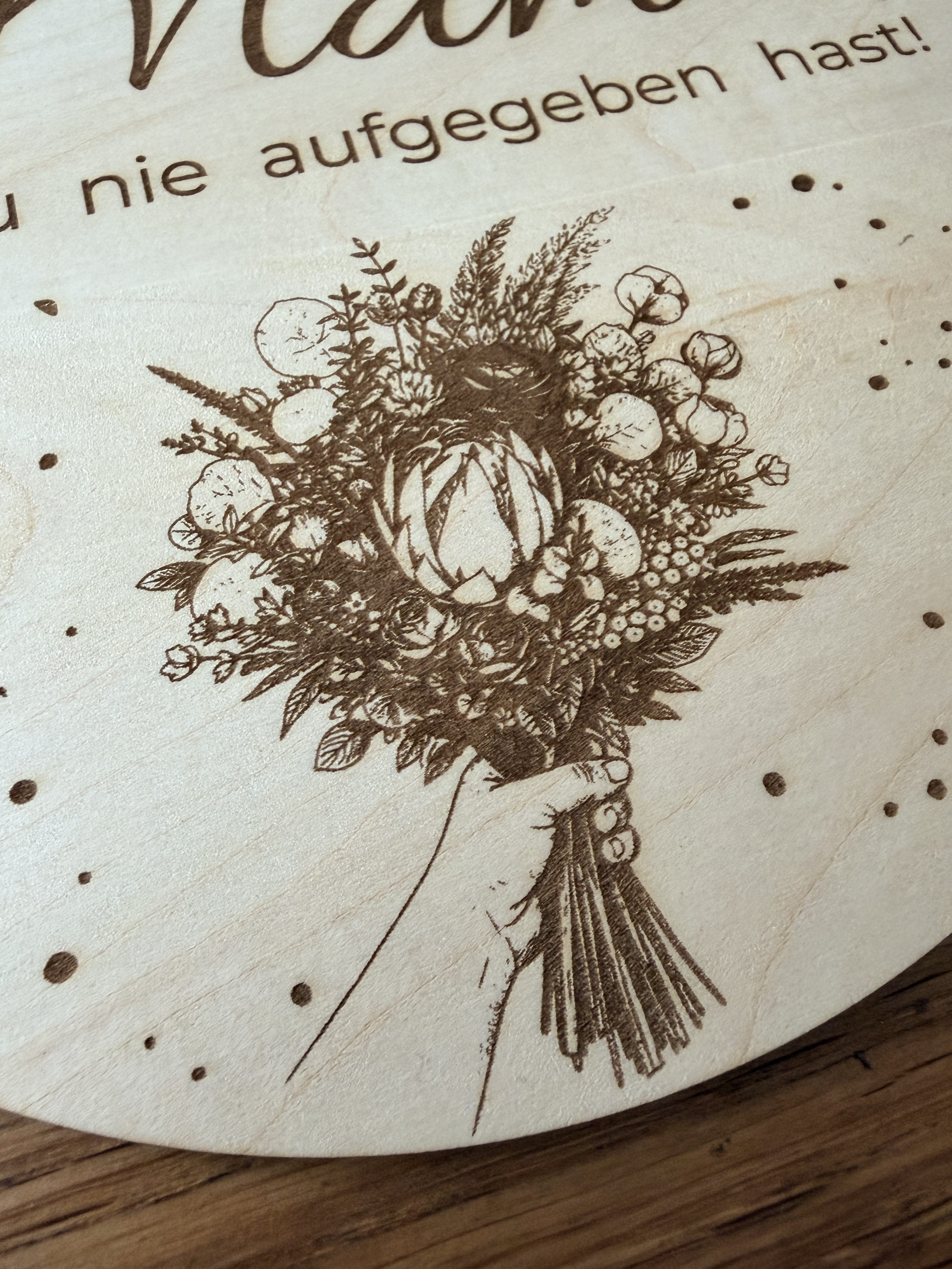 Danke Mama Holzschild | liebevolles Geschenk von Kindern oder Papa – Bild 3