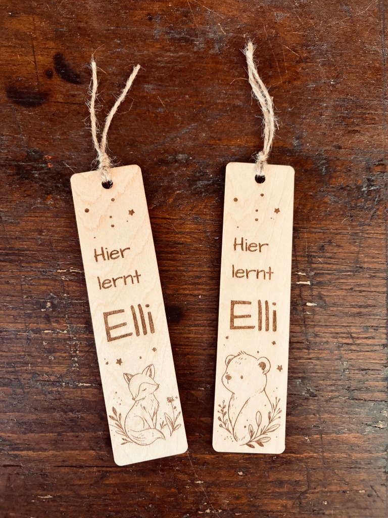 personalisiertes Einschulungsgeschenk aus Holz