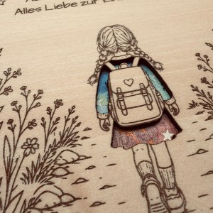 Einschulung | Geschenkkarte mit Sichtfenster | personalisierbar – Bild 6